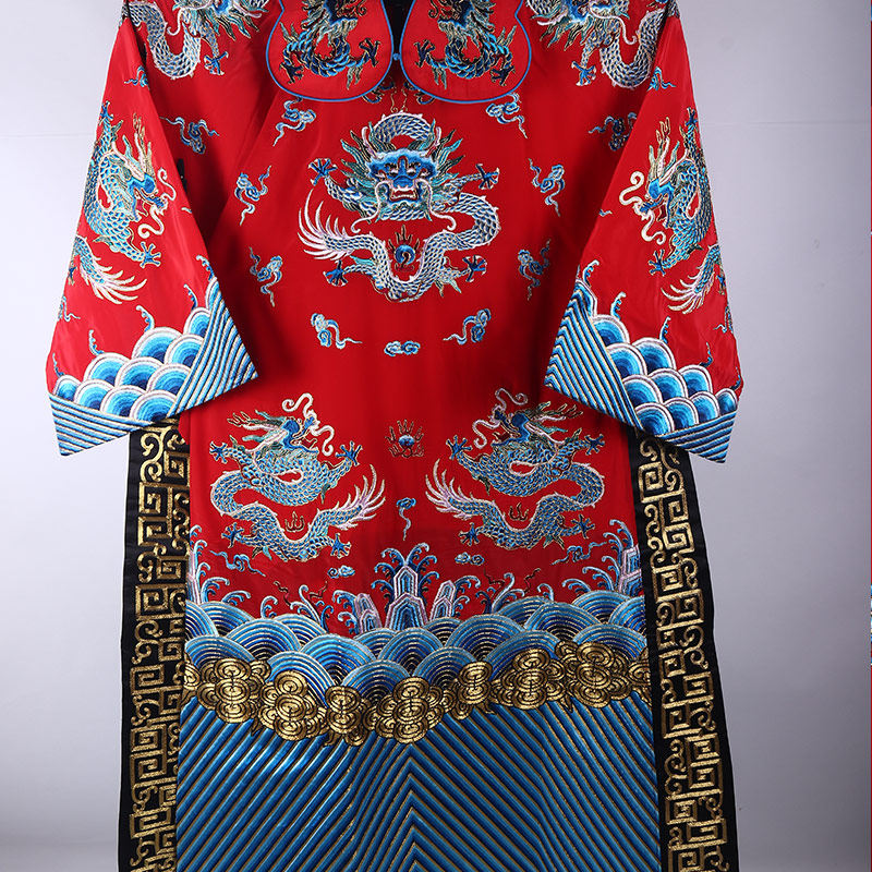戏曲团龙蟒袍皇帝龙袍驸马状元服装京剧老生民族服装