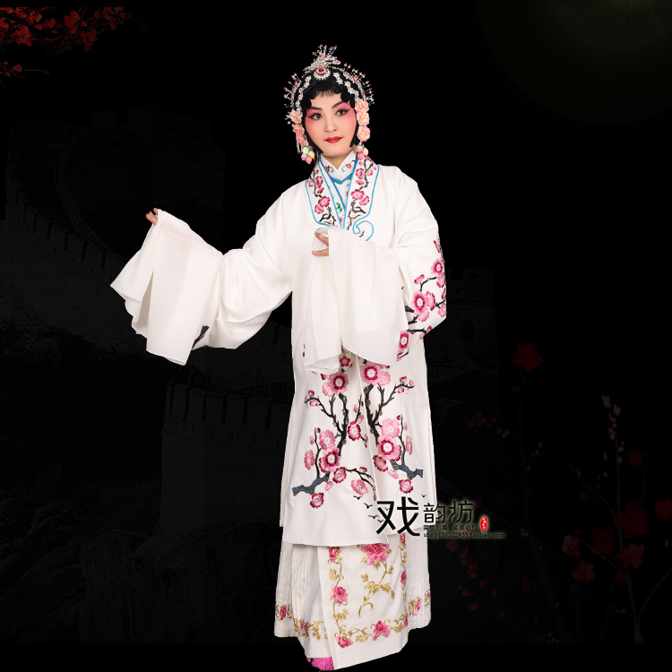 京剧越剧戏曲服装舞台演出服青衣花旦戏服软绉女民族服装