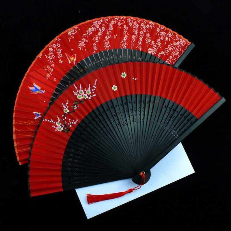 折扇女式跳舞蹈中国风汉服折叠扇子古风日式随身复古装便携网红扇