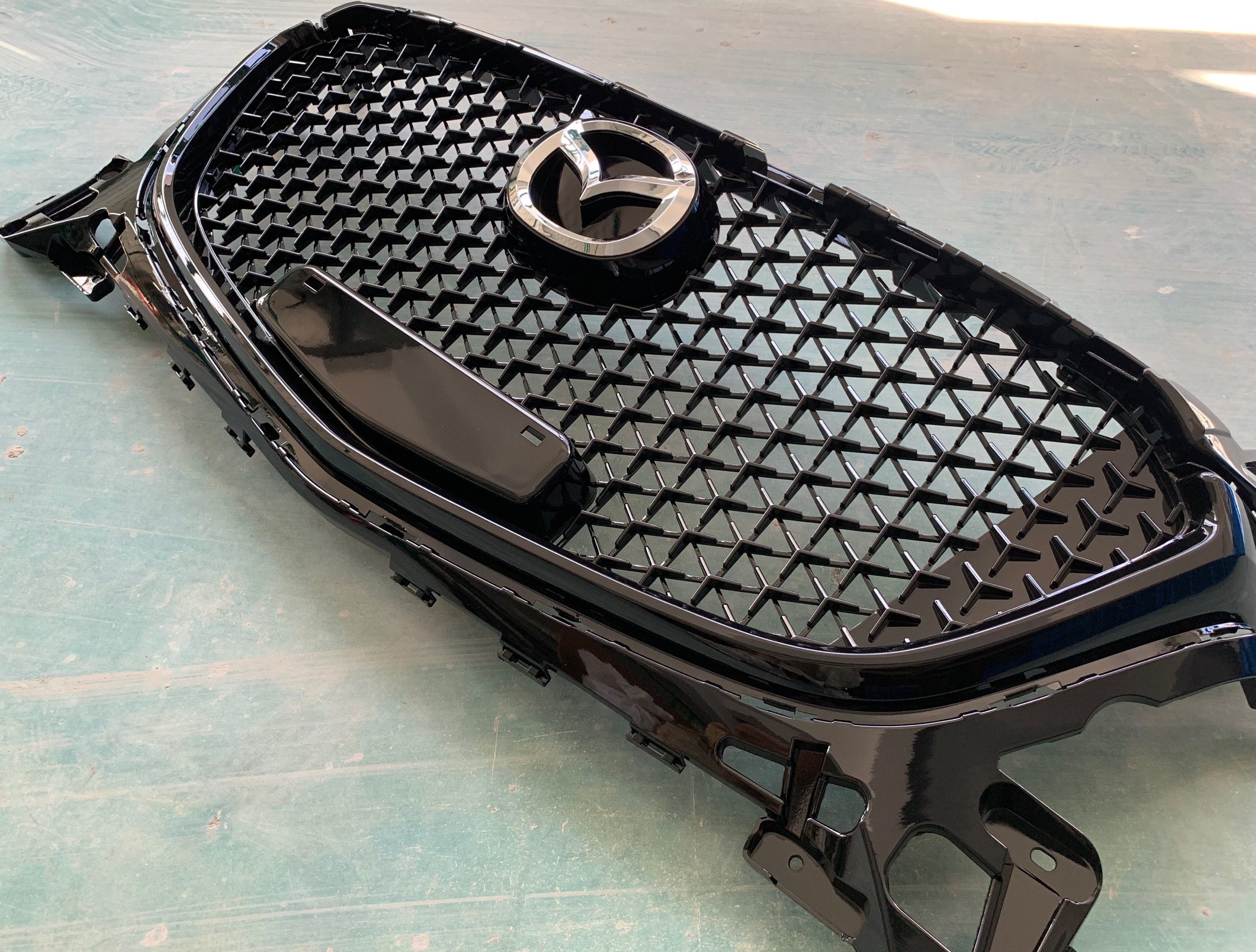 改装阿特1418款昂克赛拉蜂窝满天星中网前脸前铲前唇中网