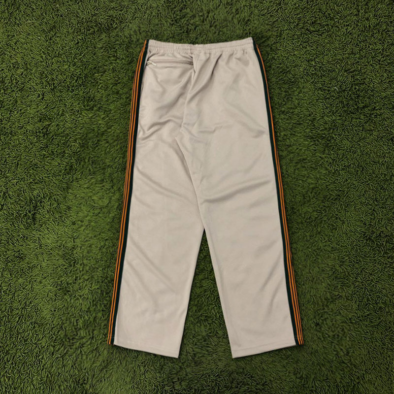 蝴蝶刺绣高街侧边织带排扣直筒裤 运动休闲宽松长裤 rocky同款 asap