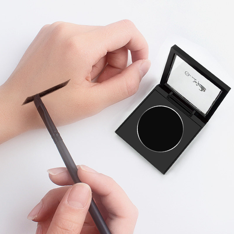 水溶性眼线粉不脱色化妆师专用纯黑哑光持久不晕眼线