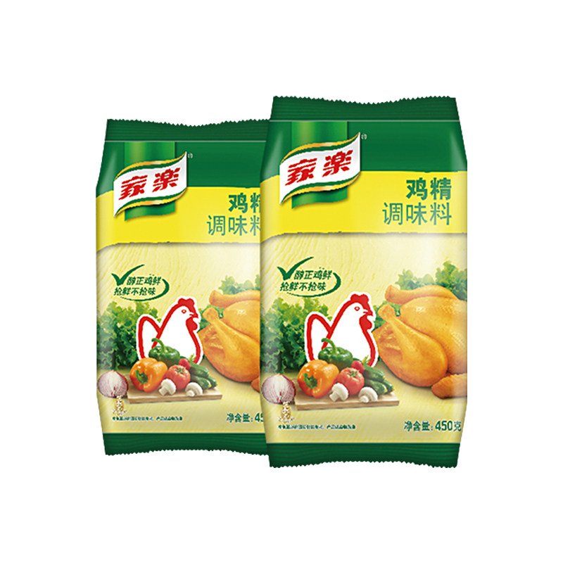 家乐鸡精调味料450g*2袋装 替代味精增鲜提味炒菜煲汤火锅调味品