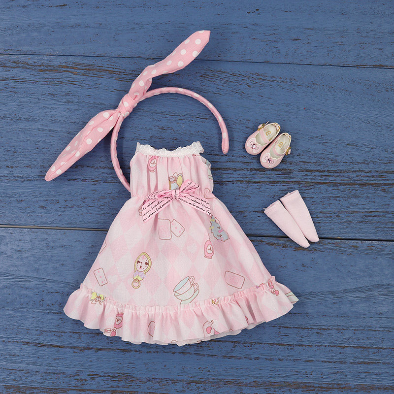 icydbsblythe小布布娃娃可爱卡通粉色印花裙子娃娃