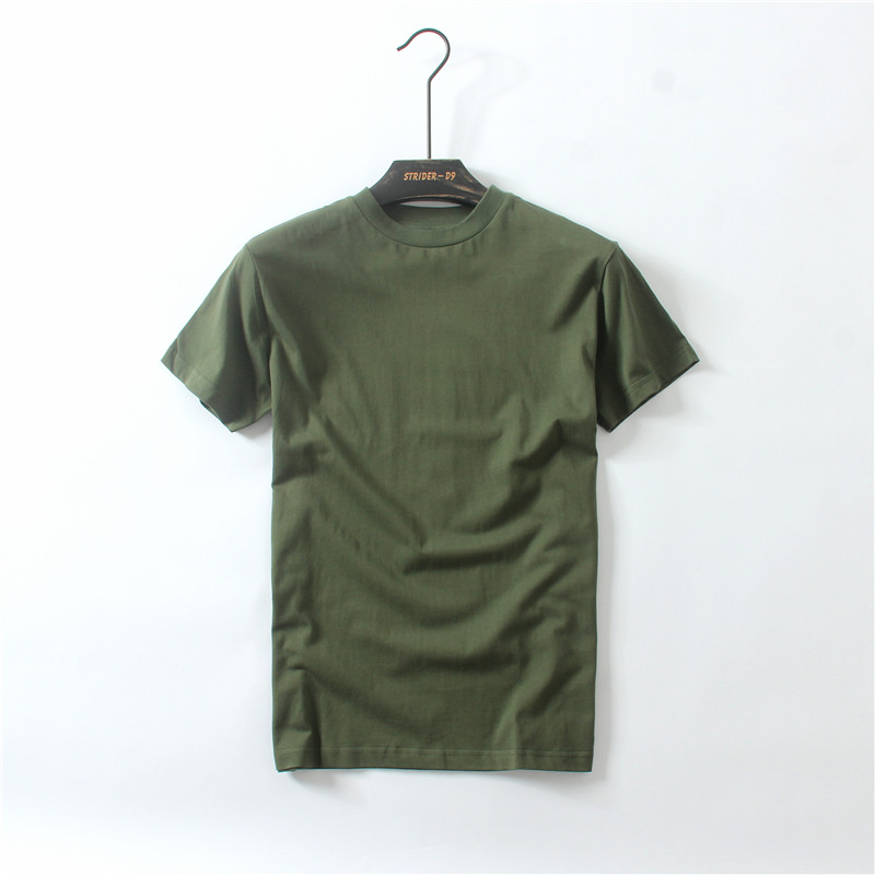 棉感十足！高克重长绒棉男士夏季短袖T恤 军旅风户外运动健身上衣