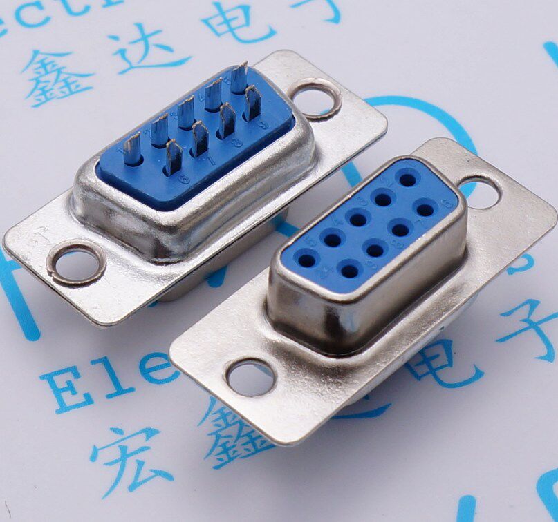 db9串口公头九针针头母头外壳rs232插头接头连接器