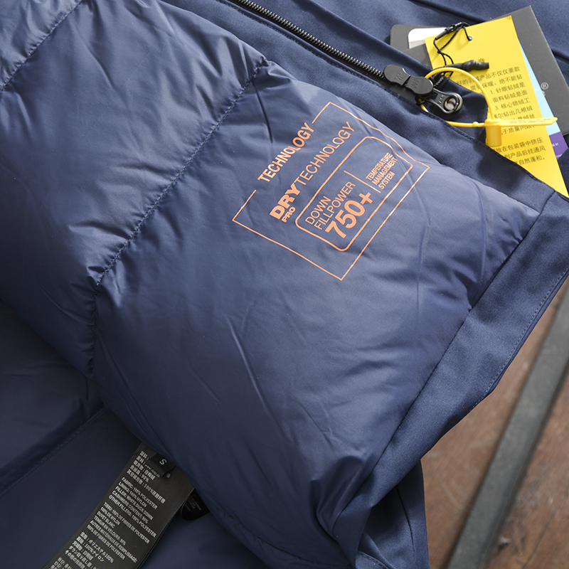 飞禽！4级防寒750蓬松全地形防风防水加厚中长款羽绒服男派克大衣