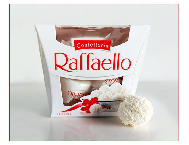 费列罗进口巧克力拉斐尔白球椰蓉酥糖果15粒食脆雪柔夹心巧克力