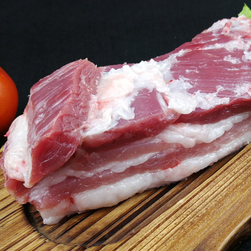 黑猪肉土猪肉新鲜无公害精品五花肉1500克大别山农家散养现杀冰鲜