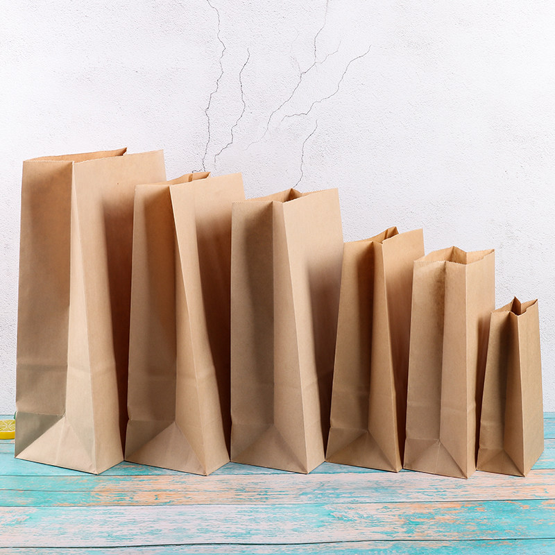 油炸小吃黄牛牛皮纸打包包袋一次性防油烘焙甜品点心包装盒