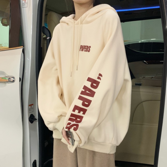 美式复古卫衣女秋冬2020新款时尚宽松慵懒上衣加绒连帽外套ins潮