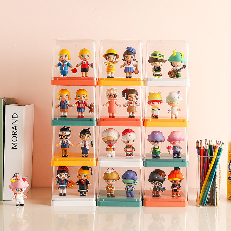 盲盒收纳展示架popmart手办玩偶密林古堡泡泡玛特亚克力手办收纳盒