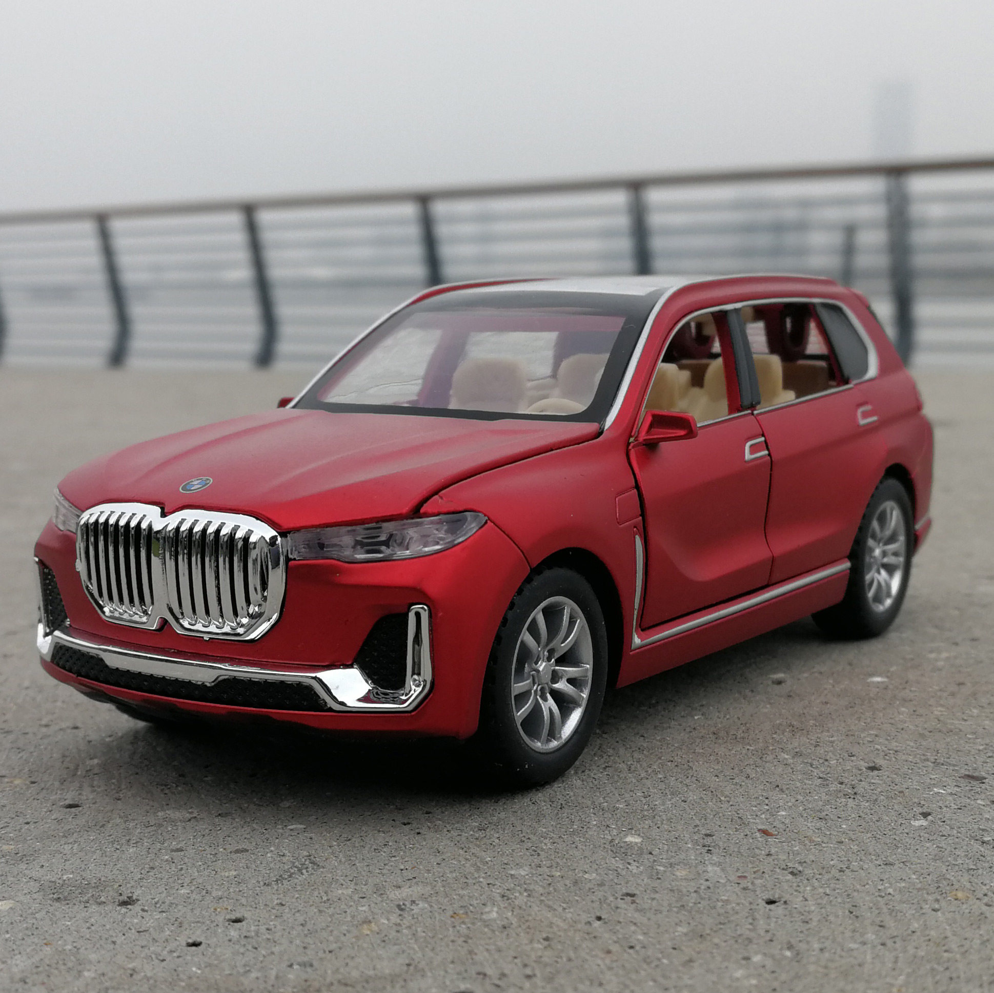 宝马x7新能源合金仿真声光回力suv越野男孩车模
