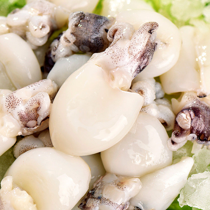 火锅海鲜冷冻食材新鲜墨鱼水产小目鱼仔含冰冷冻墨鱼