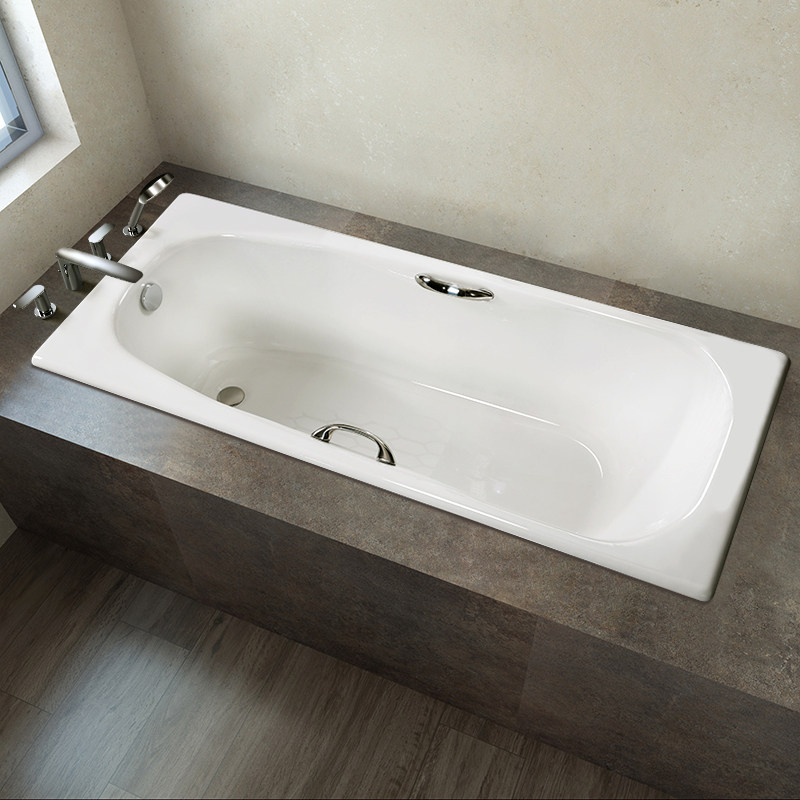 toto铸铁浴缸嵌入式搪瓷家用成人日式泡澡浴池1.7米fby1740p/hp
