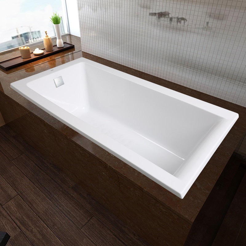 toto亚克力浴缸嵌入式家用成人日式浴池17米pay1700普通浴缸
