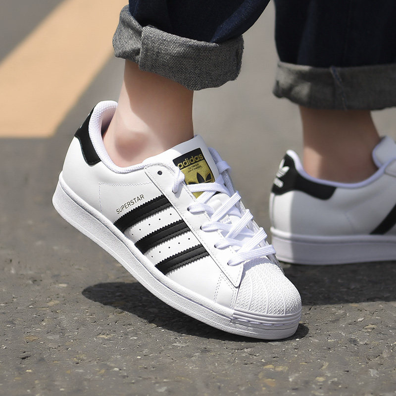adidas阿迪达斯男鞋三叶草官方旗舰金标贝壳头小白鞋休闲板鞋