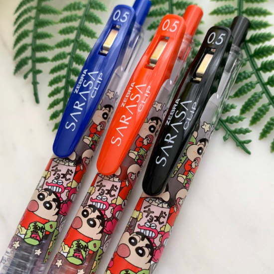 正版日本zebra斑马联名蜡笔小新限定黑色jj15中性笔中性笔