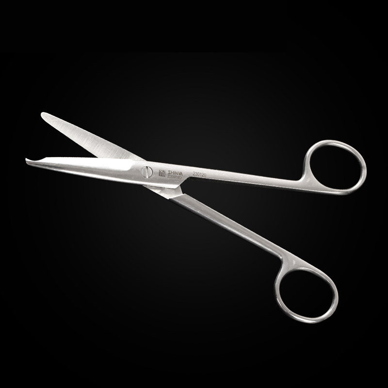 新华医疗医用不锈钢拆线剪14cm手术剪拆线剪组织剪医用缺口剪