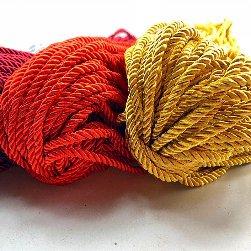 绳子股绳手提手提袋尼龙绳包装袋礼品礼品盒彩色绳子