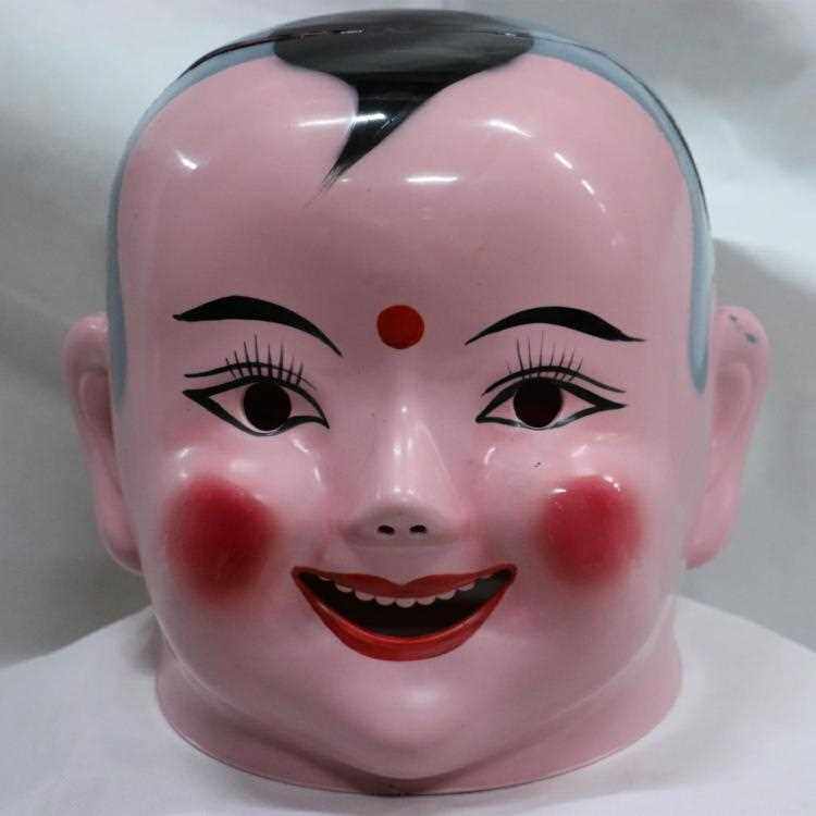 塑料大头娃娃面具头套老头老婆男孩女孩秧歌舞龙舞狮道具民间喜庆