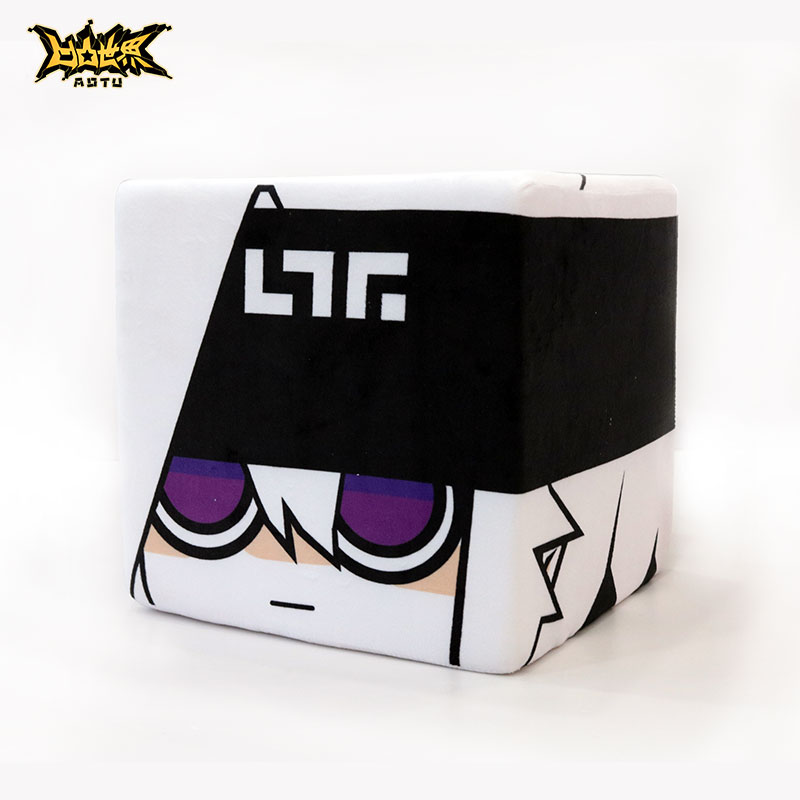 七创社凹凸世界官方动漫周边原创雷狮格瑞方形大方头毛绒抱枕玩偶