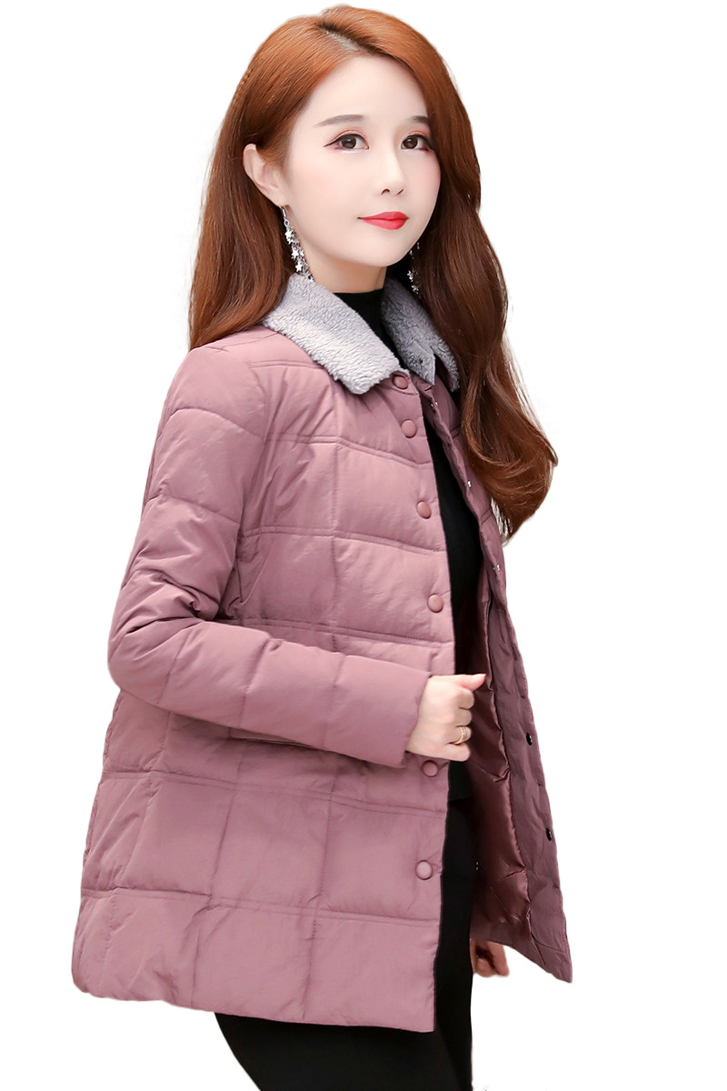 羽绒棉服2019新款女气质短款小棉袄冬季时尚棉衣洋气妈妈轻薄外套