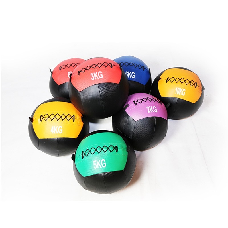 健身软式药球pu壁球墙球爆发力实心球不稳定平衡训练重力球非弹力