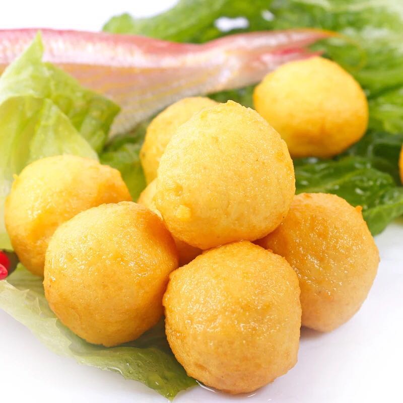 鱼蛋鱼丸爆汁120个关东火锅海底港式包心四海鱼丸