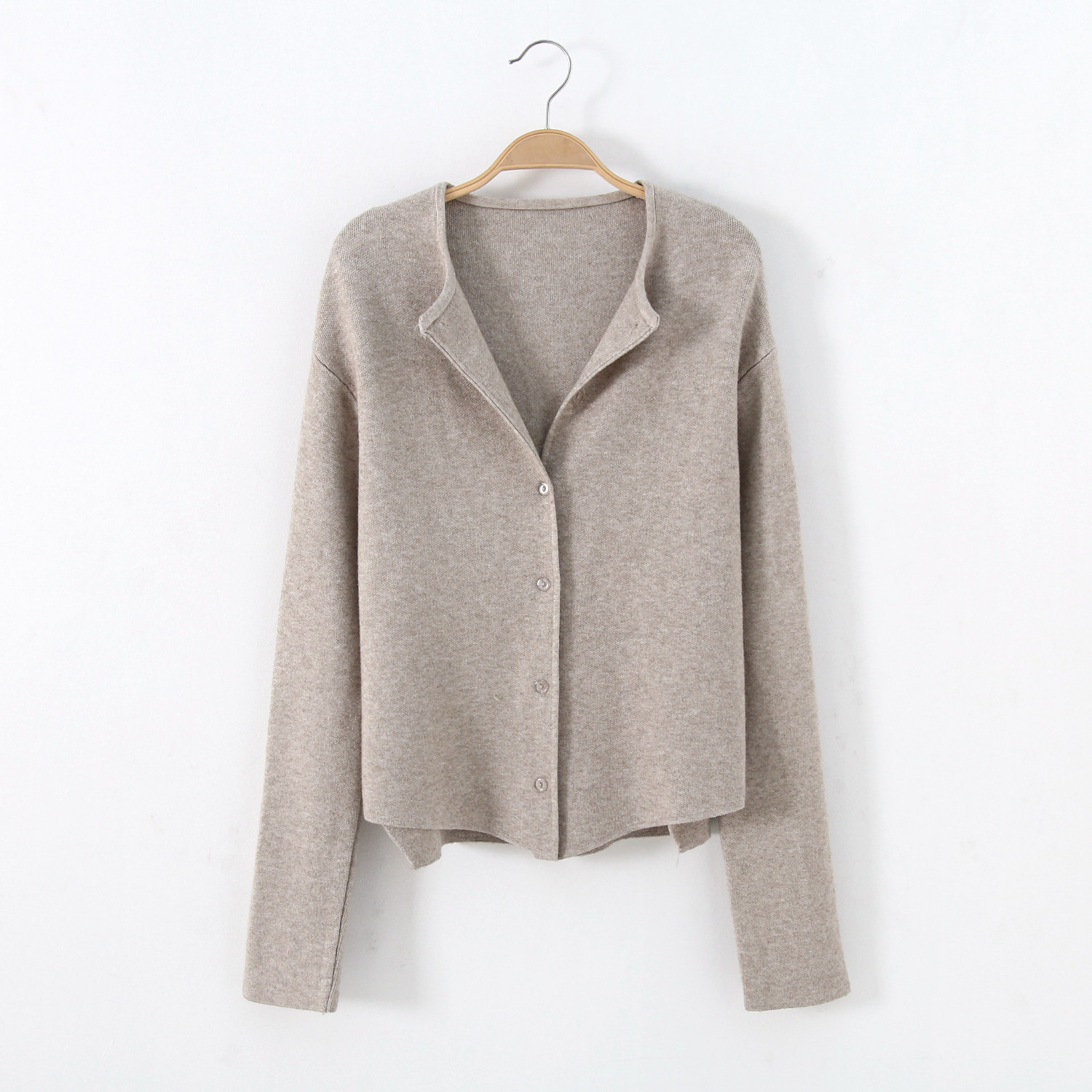 不规则毛衣开衫女外套秋冬新款宽松松显气质简约显瘦毛衣