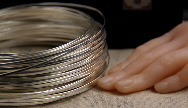 正方形长方形s999纯银银线木头镶嵌手工掐丝手编线