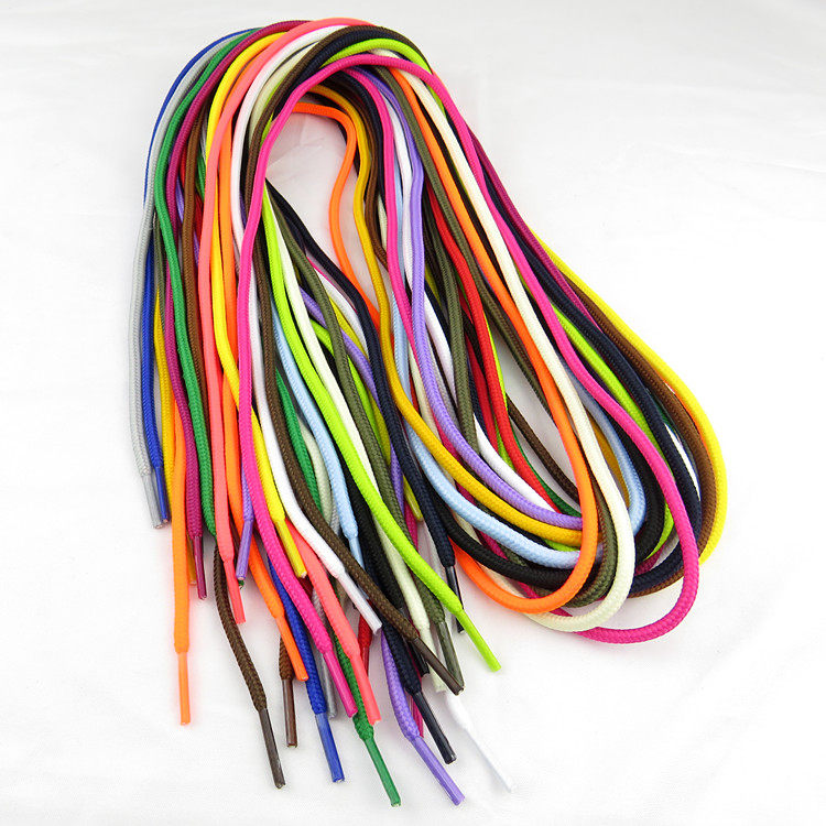 彩色圆形裤腰带鞋带运动休闲套装卫衣帽子抽绳调节带圆绳尼龙带子