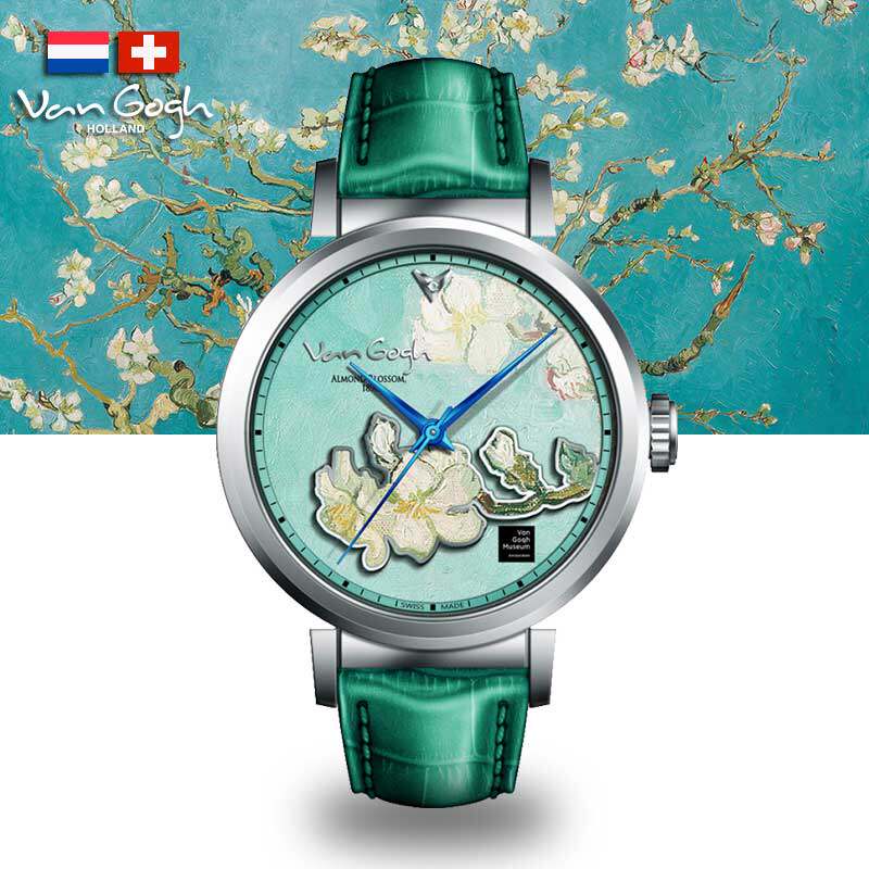 vangogh梵高手表向日葵油画石英腕表艺术瑞士欧美腕表