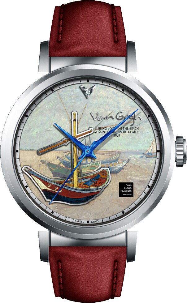 vangogh梵高手表向日葵油画石英腕表艺术瑞士欧美腕表