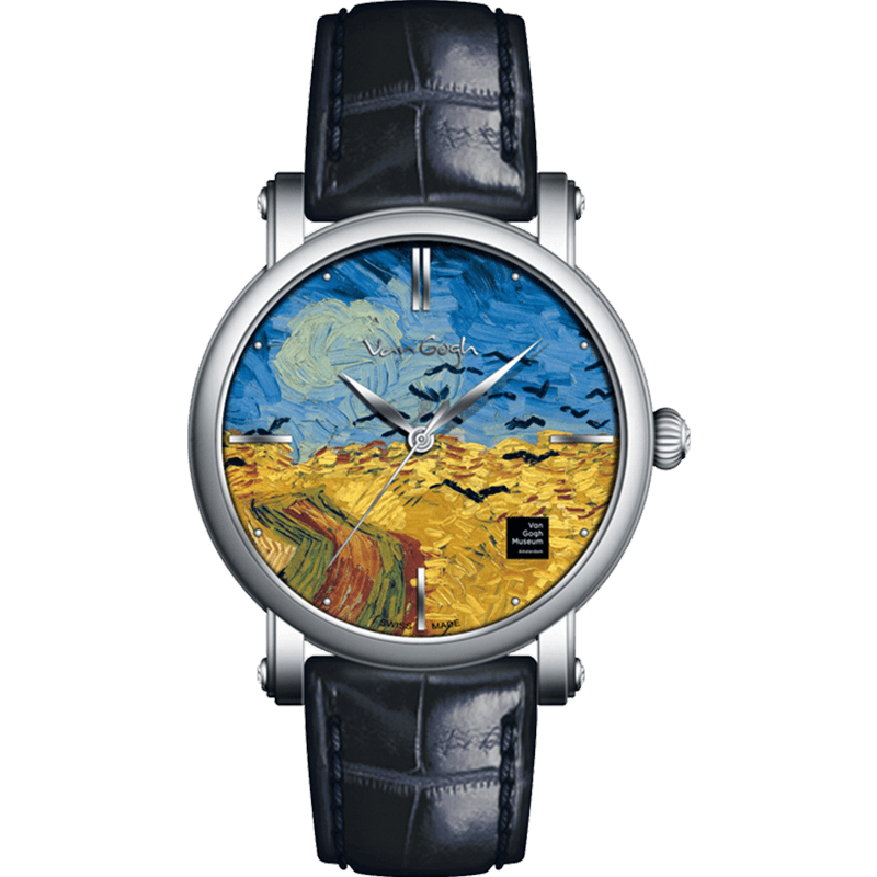 vg梵高手表麦田群鸦石英腕表潮牌博物馆正版欧美腕表