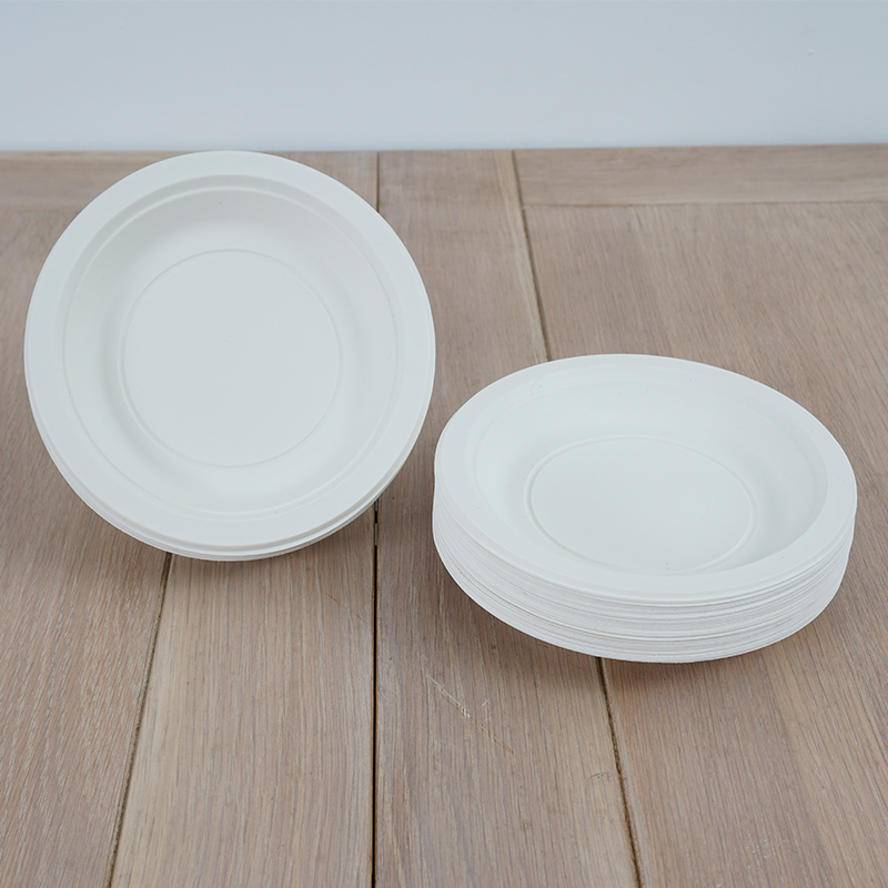 一次性盘子餐盘6寸烧烤烤盘水果果盘环保可降可降解餐具