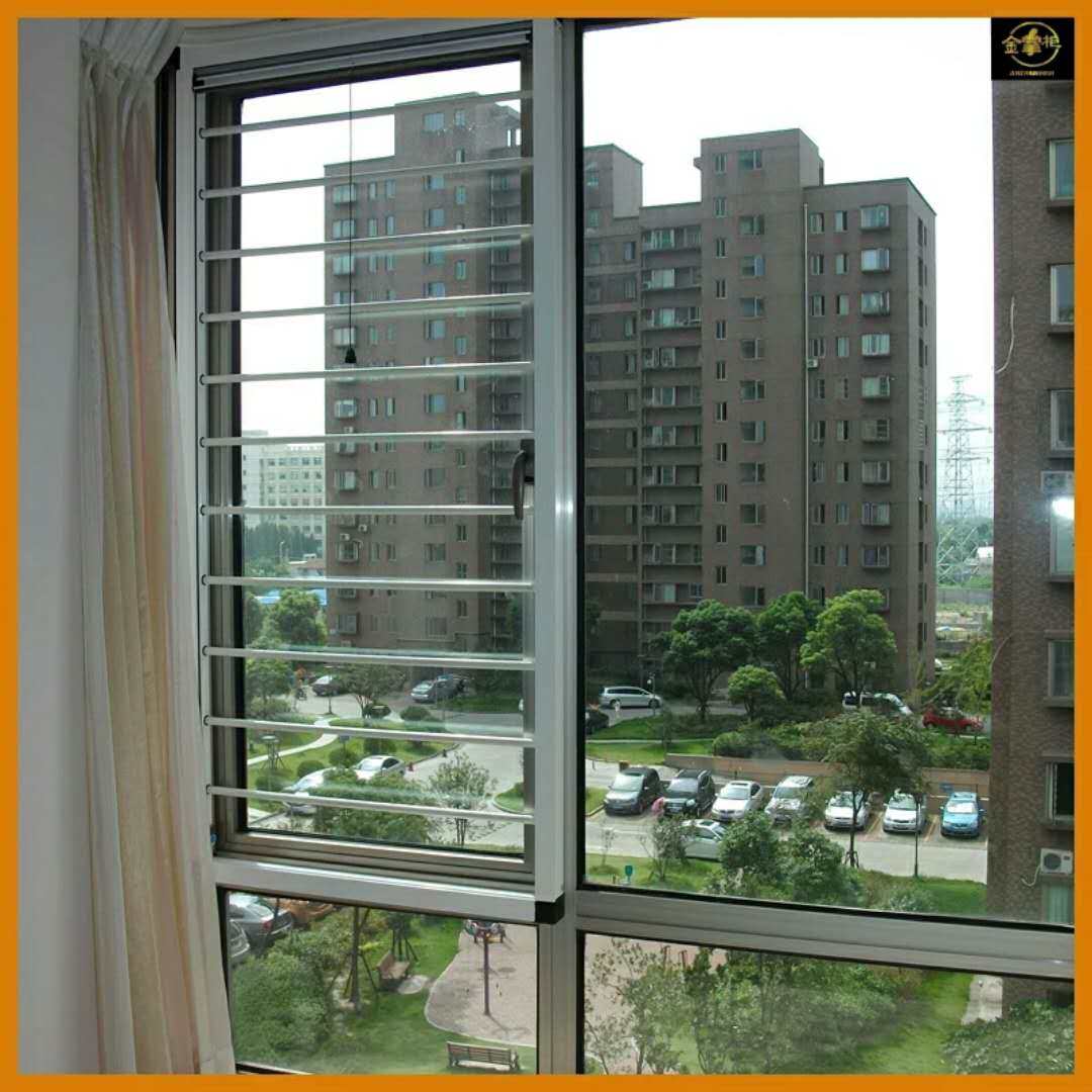 上海儿童防盗防护栏防蚊隐形内外外开三防一体纱窗