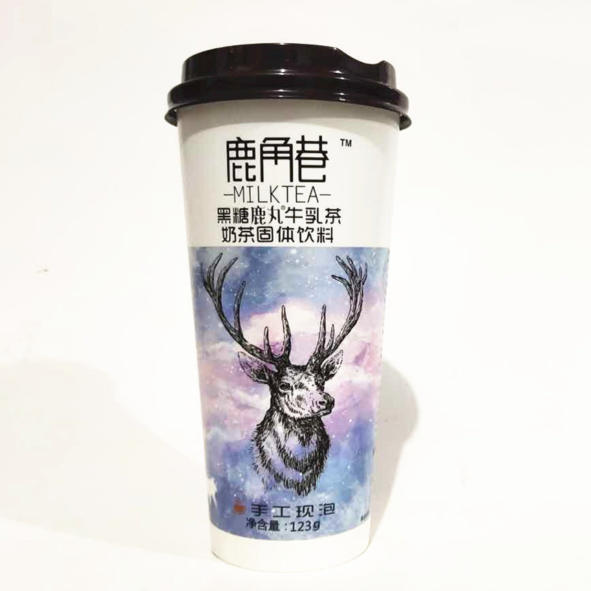 鹿角巷手工现泡牛乳茶奶茶整箱20杯港式冷泡网红杯装手摇奶茶