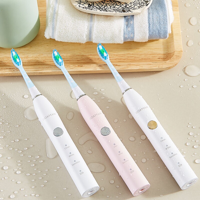 roaman/罗曼电动牙刷t5男女成人充电式情侣美白抖音网红软毛 牙刷