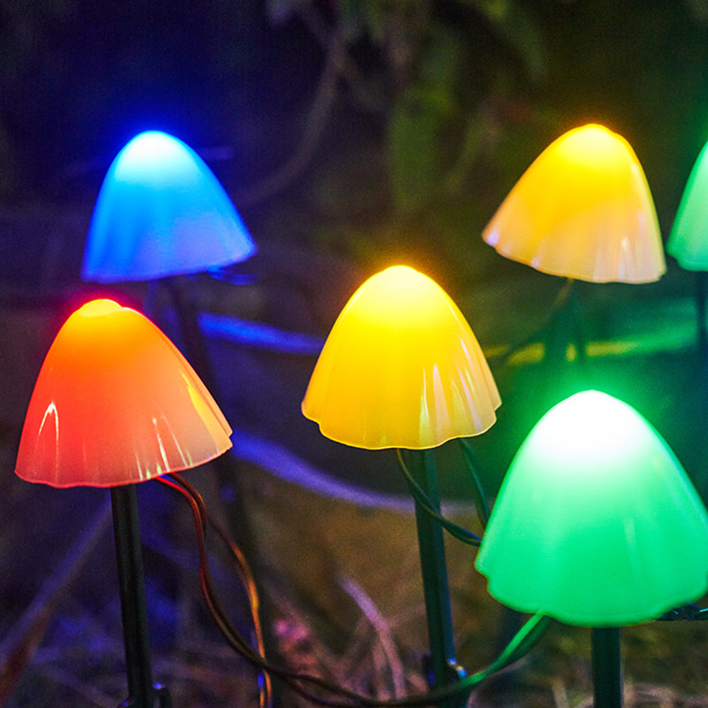 太阳能户外花园发光蘑菇灯草草坪灯装饰露台景观灯景观庭院灯饰