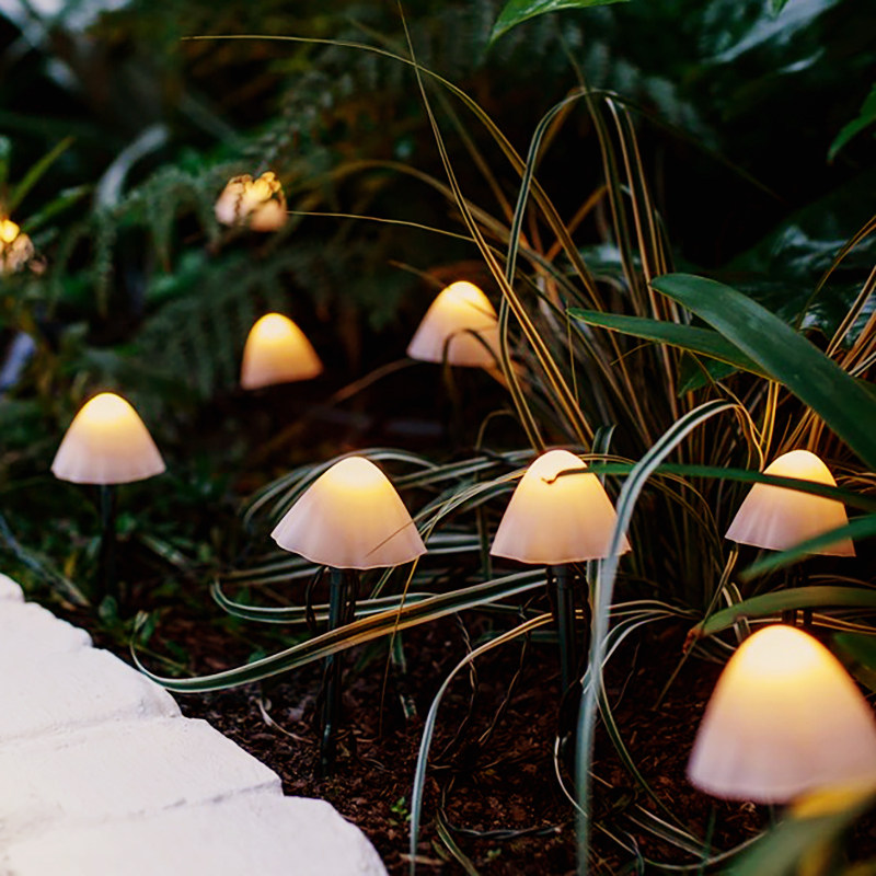 太阳能户外花园发光蘑菇灯草草坪灯装饰露台景观灯景观庭院灯饰