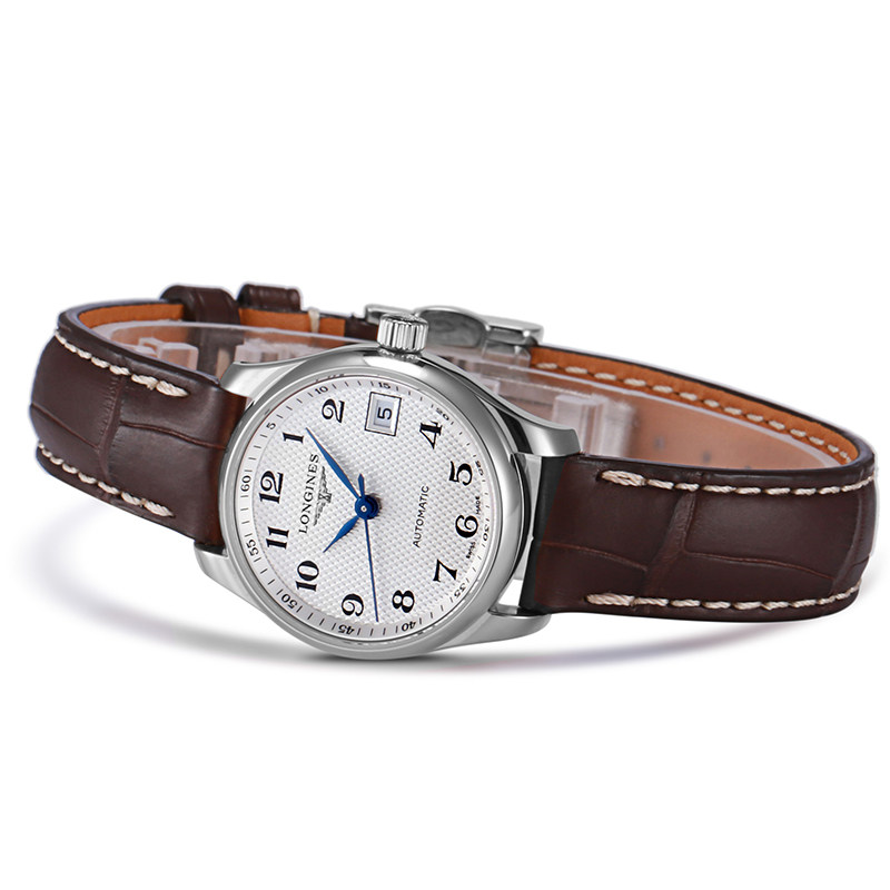 瑞士浪琴longines名匠系列机械女表皮带女手表l21284783