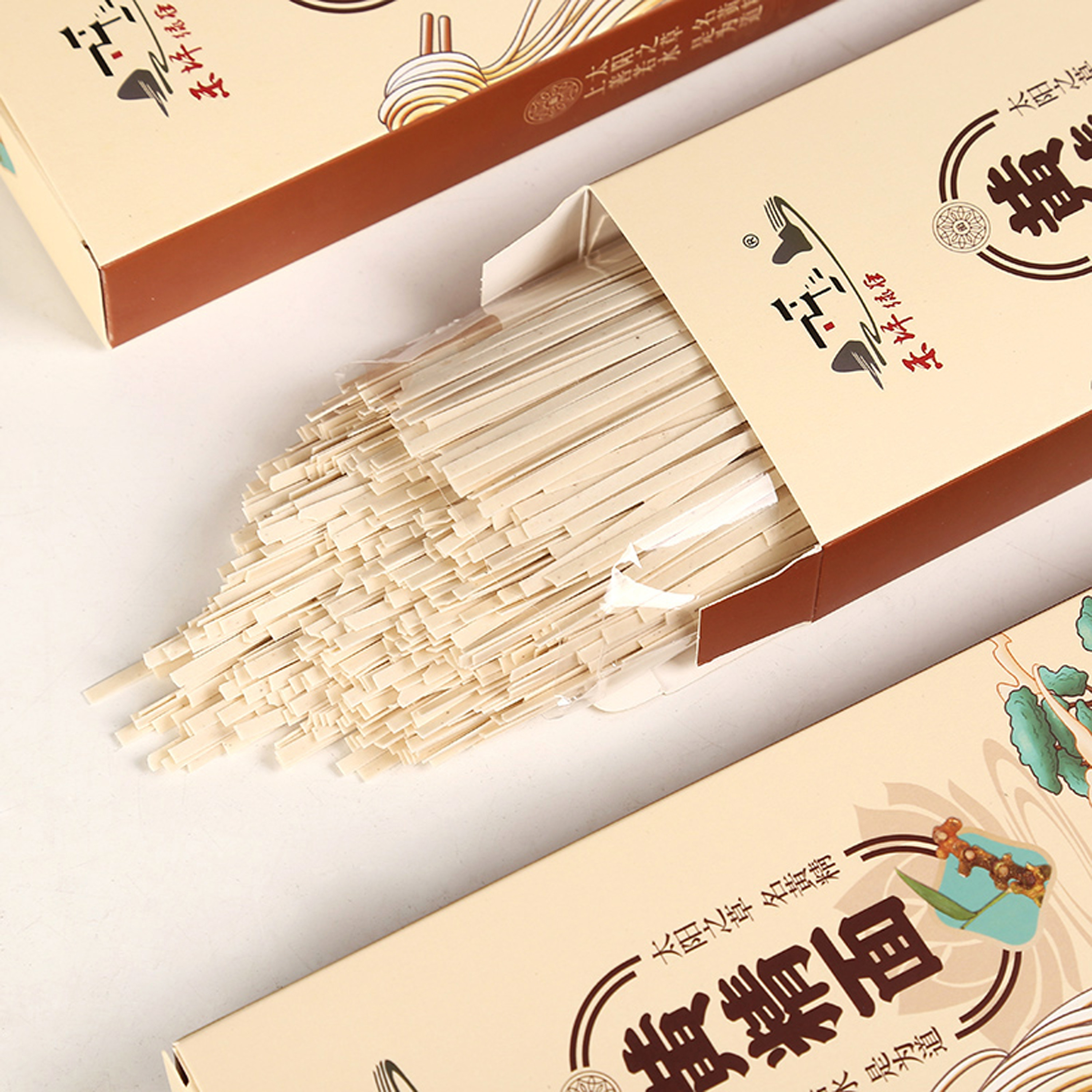 挂面福建禾坪绿谷盒装黄精面面条258g药食同源面条