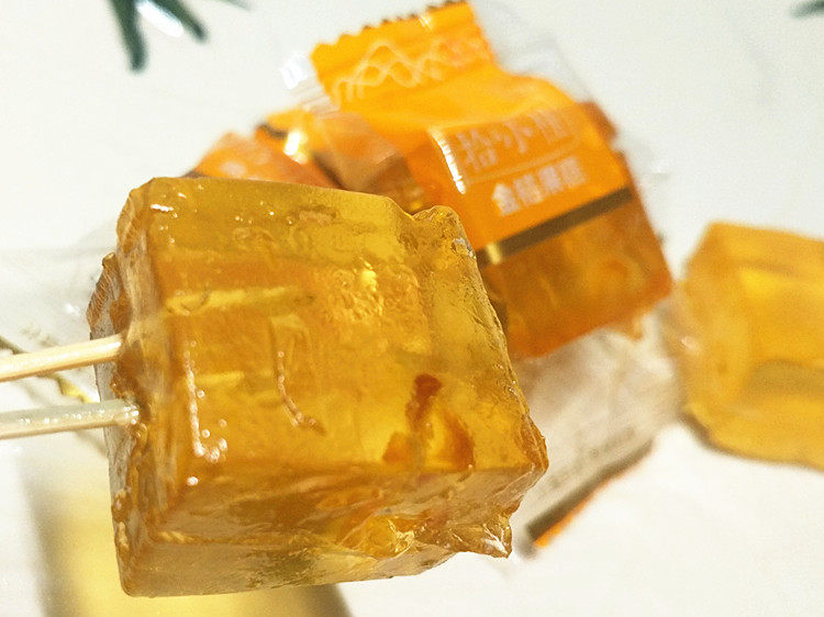 包邮2斤更优惠 鲜花冻糕果糕果冻系列 金桔果糕500克 多口味可选