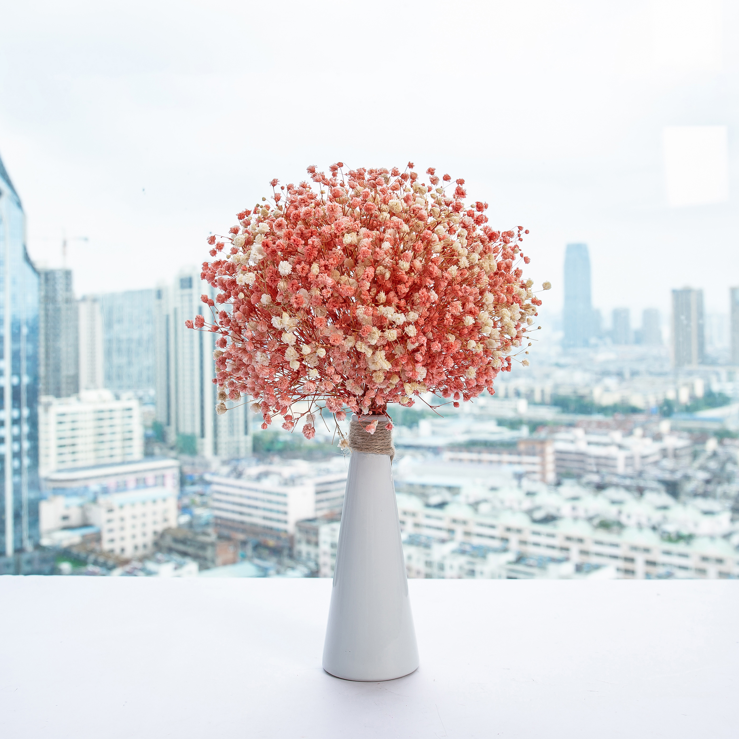 干花满天星真花自然自然风风干家居装饰摆件卧室客厅干花