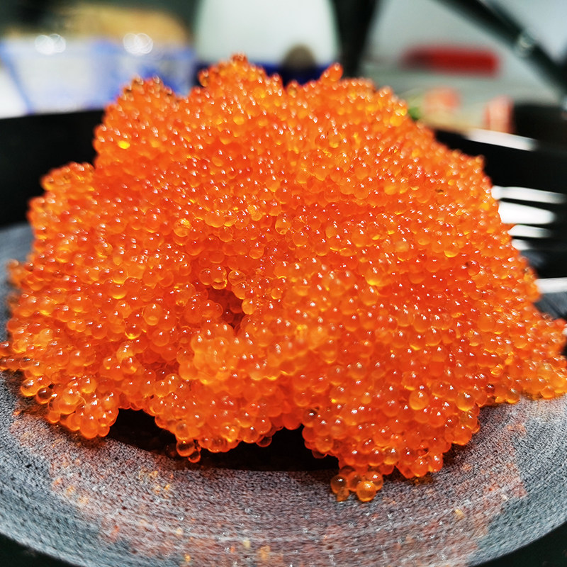 飞鱼寿司1kg鱼子红鱼水饺食红籽即红蟹大粒寿司料理