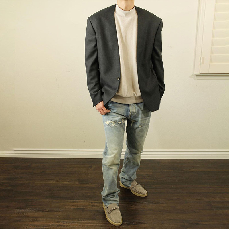 我不fearofgodfog主线第七七季高街纯羊毛休闲西服