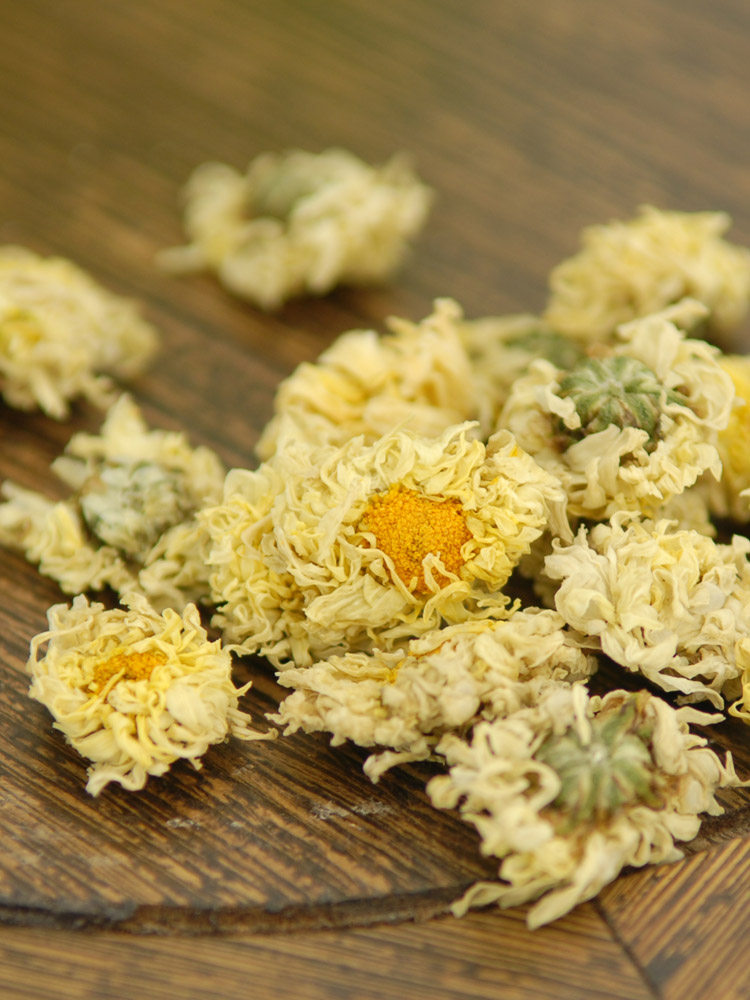 菊泰滁菊花草茶滁州贡菊白菊安徽特产200g翠蒂代用