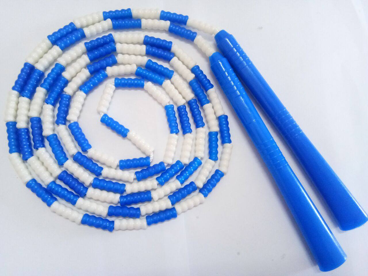 跳绳集体竹节单人多人花样米珠节团团体摇绳跳绳