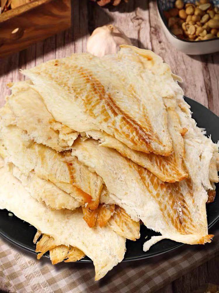 舌一脚舟山特产蜜汁香鱼片鲜烤鳕鱼片干网红海鲜即食500g零食小吃